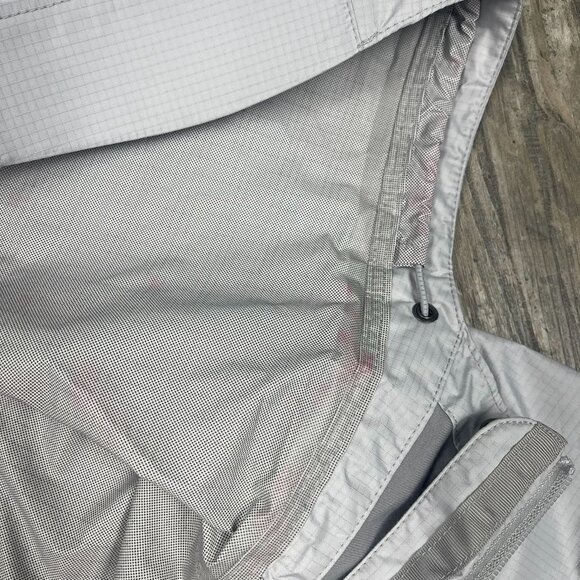 LL Bean Trail Model Womens Rain Jacket 2X Regular Gray Hooded Lightweight - Picture 9 of 10